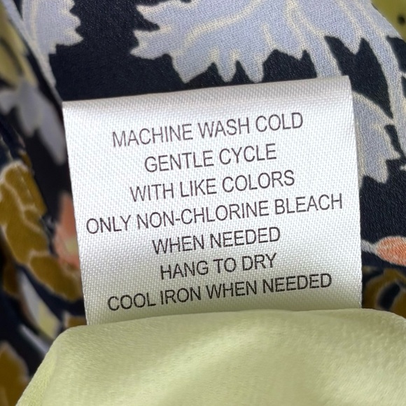 NEW ModCloth Unique Persona Midi Prairie Blue Yellow Mix Print 0 Dragonfly 1329 - Picture 6 of 7